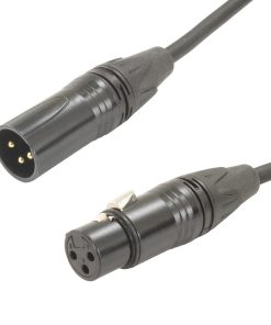 Cable XLR de 3 pines Macho a Hembra de MCSPROAUDIO con