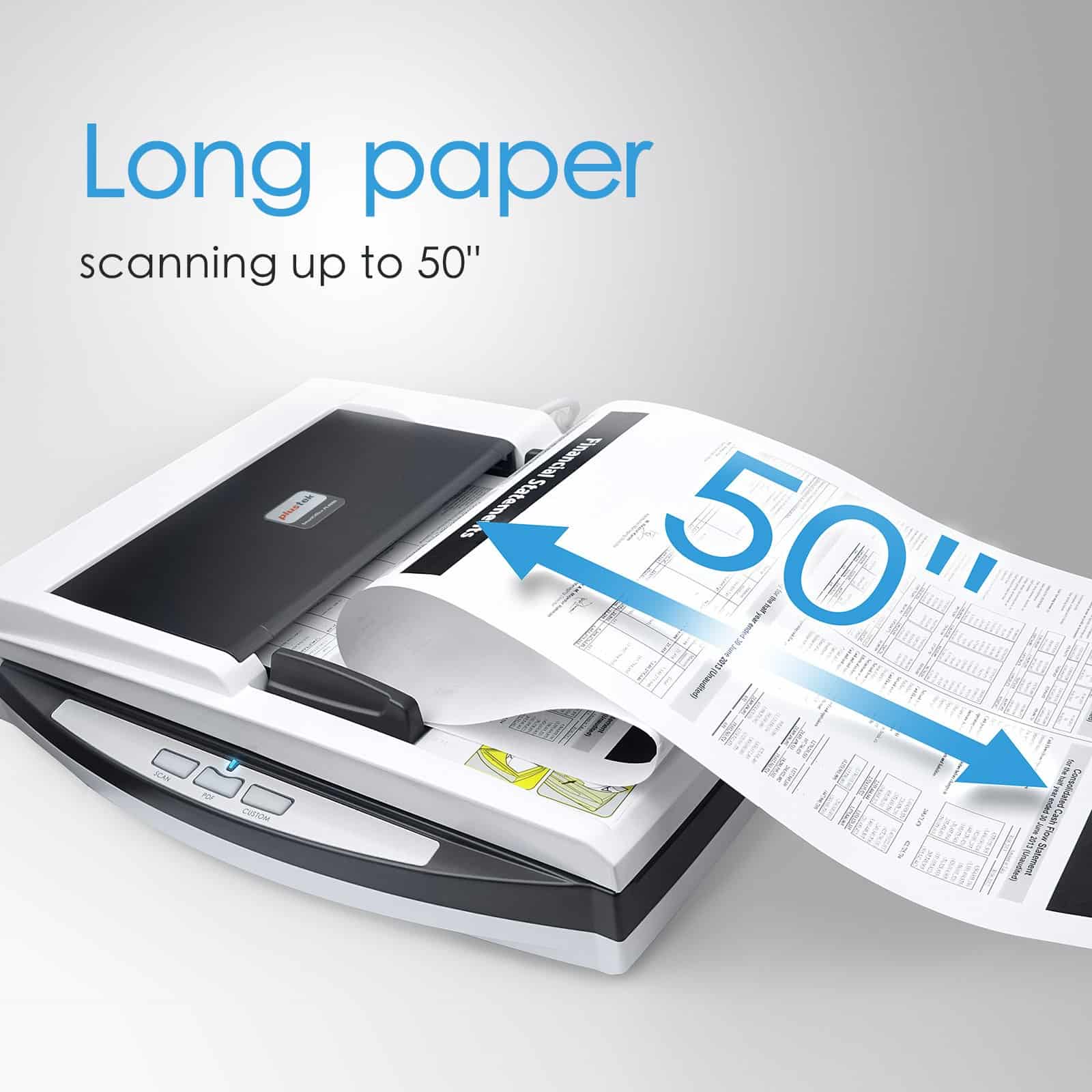 Plustek PL4080 - Escáner de alta velocidad y versátil, de - Imagen 9