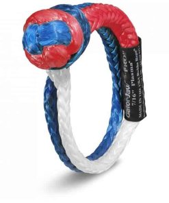 Bubba Rope Gator-Jaw Pro Synthetic Soft -Rojo, Blanco y Azul