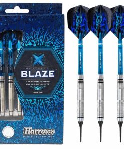 Set de Dardos de Punta Blanda Harrows Blaze -Rojo