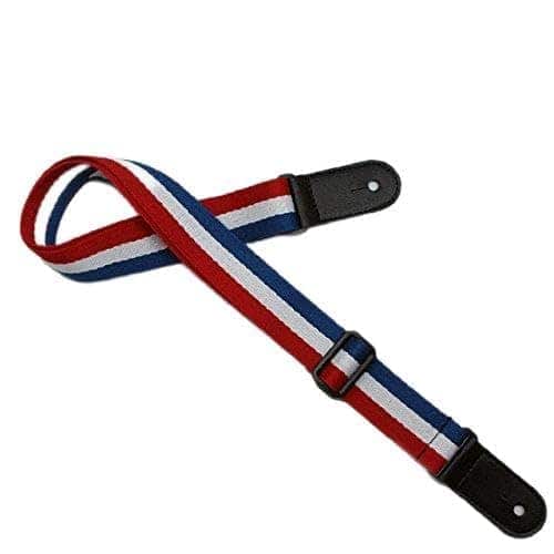 Correa de guitarra eléctrica acústica Art Attack Red White