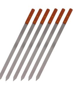 Brochetas de Acero Inoxidable CHEFTOR Premium con Mango de