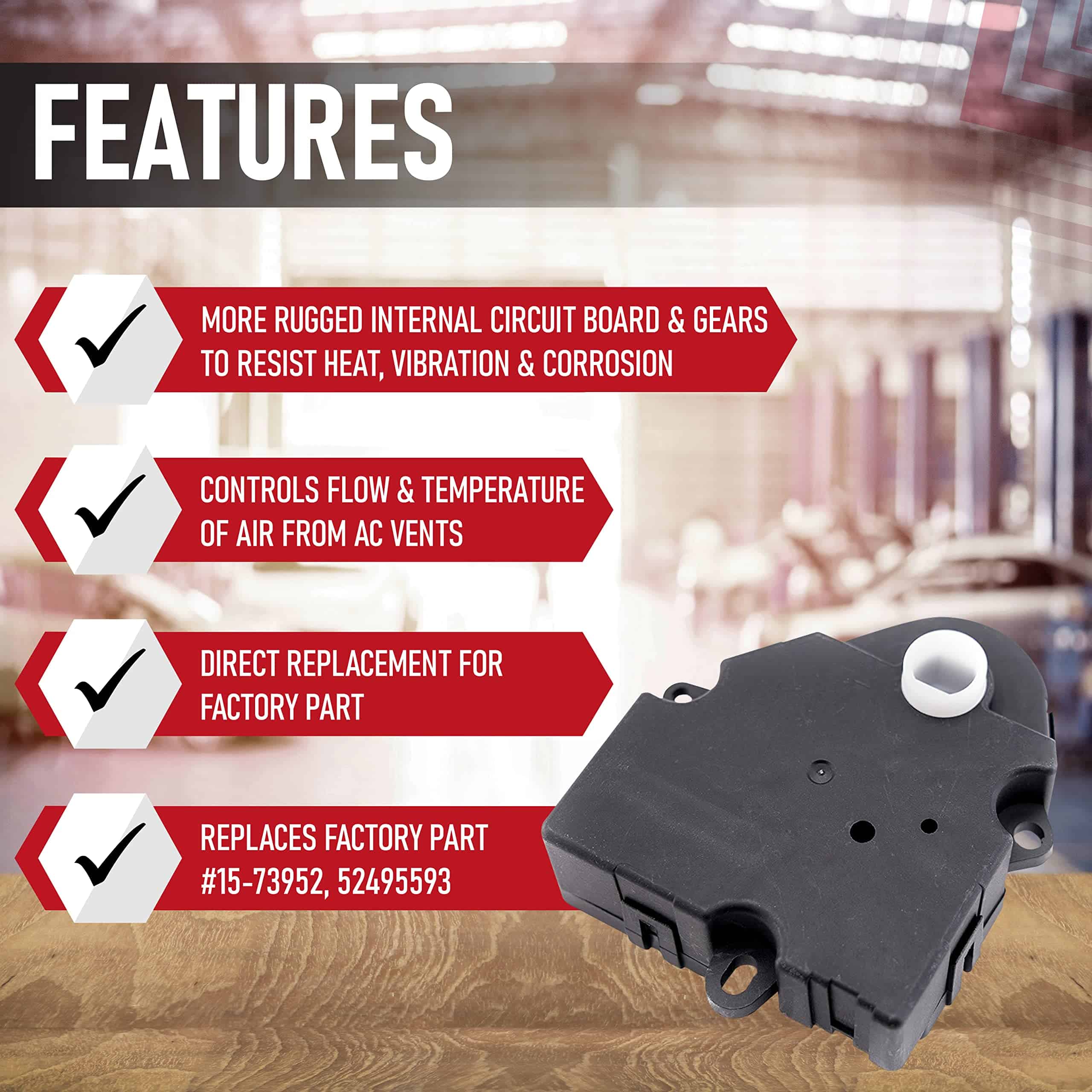 Actuador de Puerta de Mezcla de Aire HVAC - Reemplaza - Imagen 3