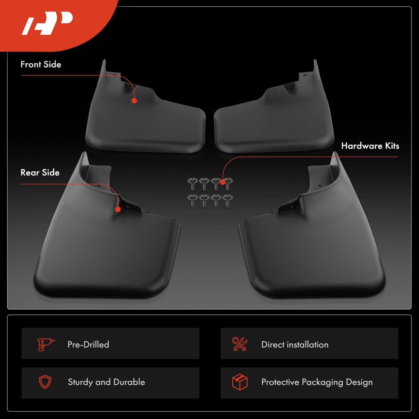 Conjunto de 4PCS de guardabarros Splash Guards Mudguards - Imagen 4