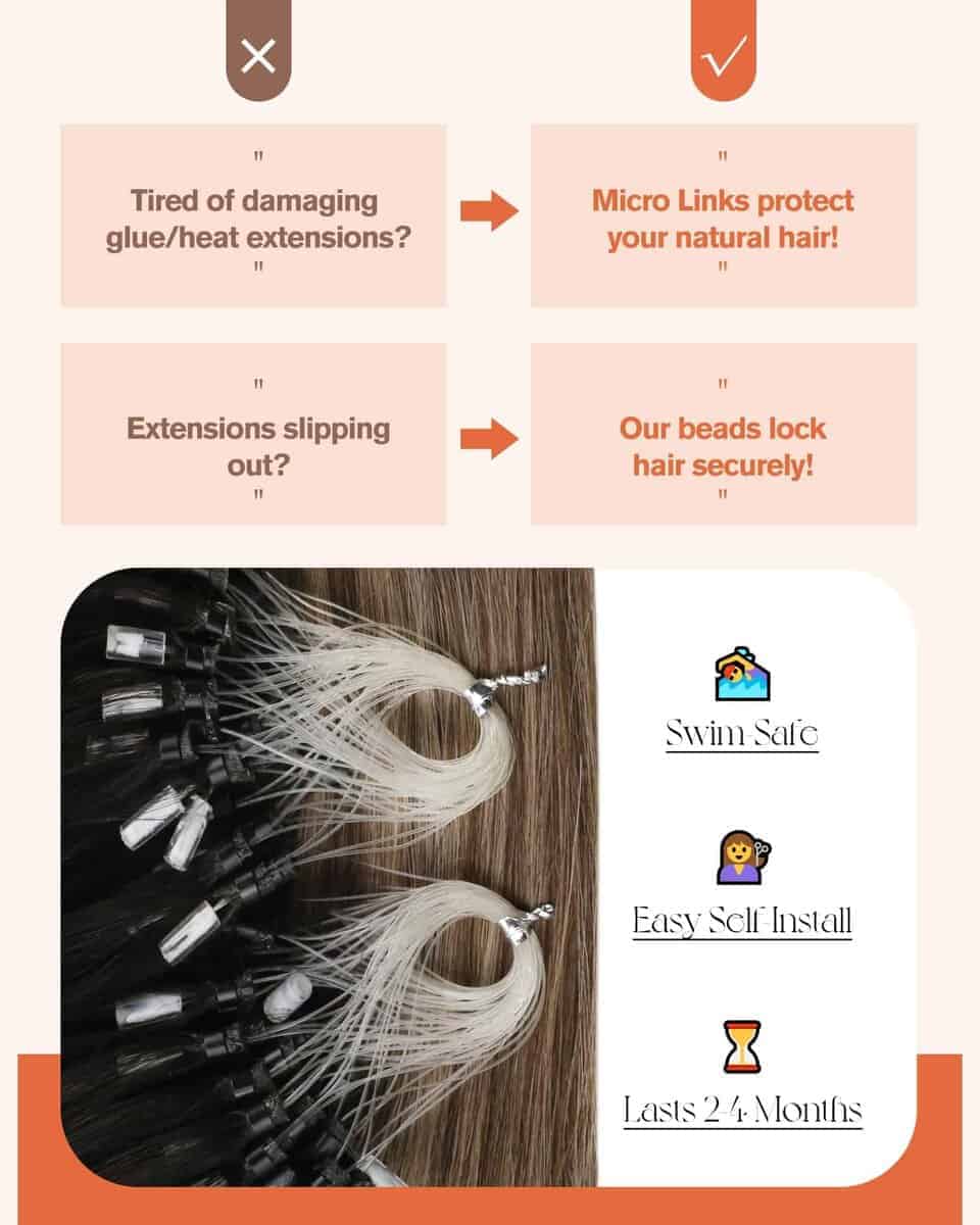 Extensiones de Cabello Sunny Hair Microlink Pelo Humano - Imagen 7