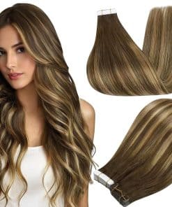 Extensiones de Cabello Tape In Full Shine 18 Pulgadas Piel