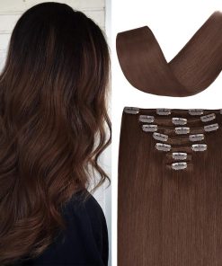Extensiones de Cabello Clip de 18 pulgadas Remy Hair Humano