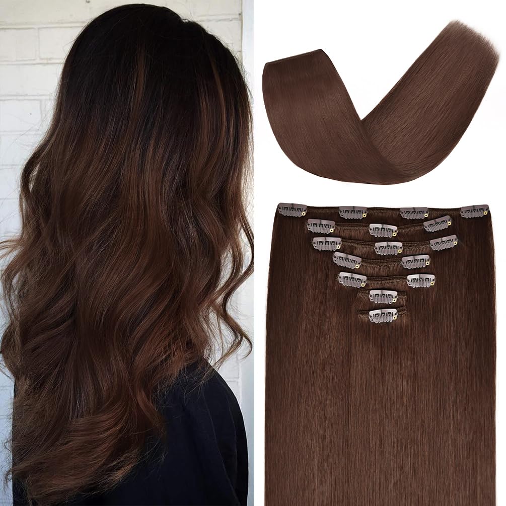 Extensiones de Cabello Clip de 18 pulgadas Remy Hair Humano