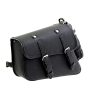 Bolsa lateral de cuero negro Sturgis para motocicletas con