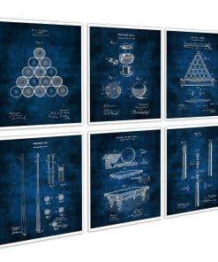 Conjunto de 6 planos de patente sin marco del archivo de