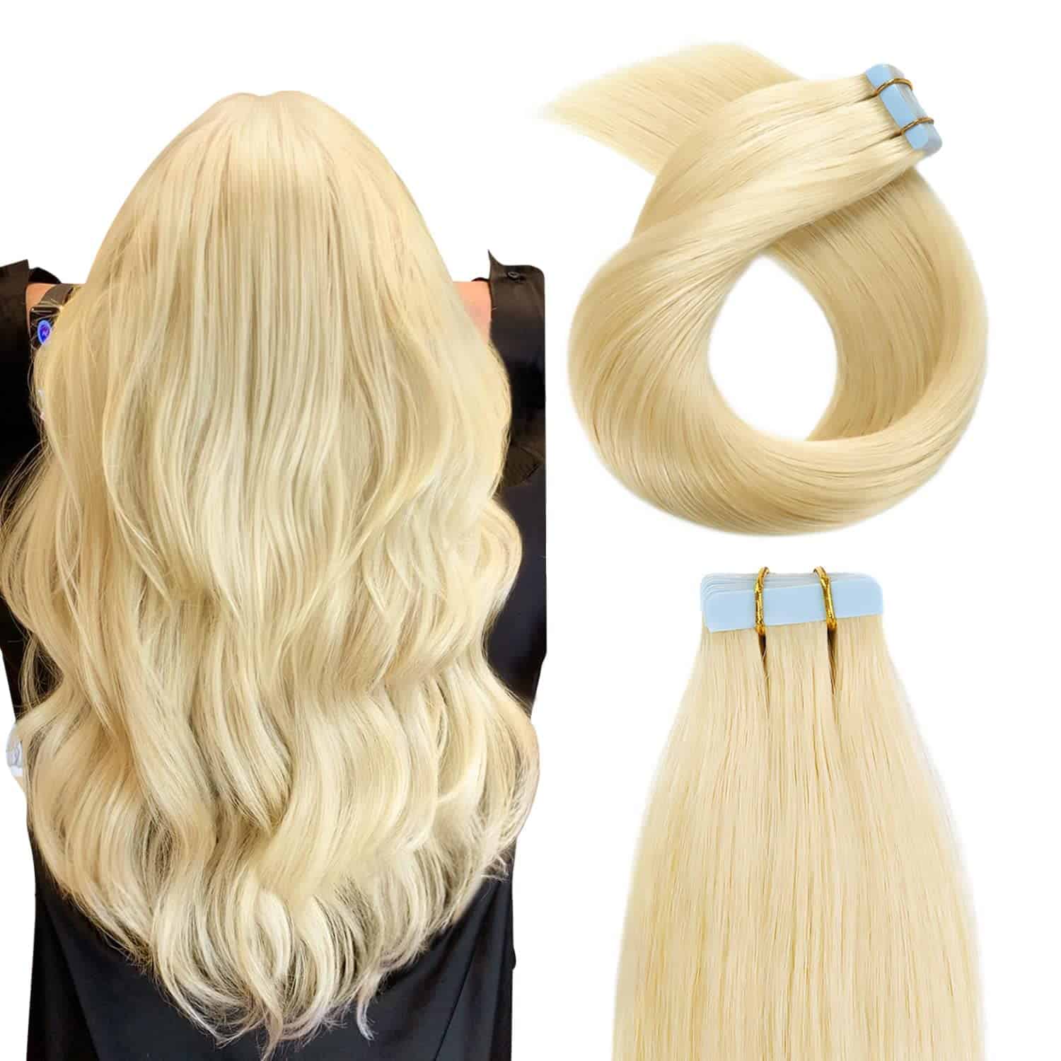 Extensiones de Cabello Humano YILITE Tape in Silky Straight