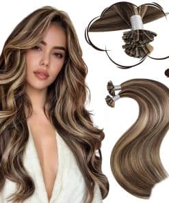Extensiones de Cabello Keratina Moresoo Cabello Humano 20