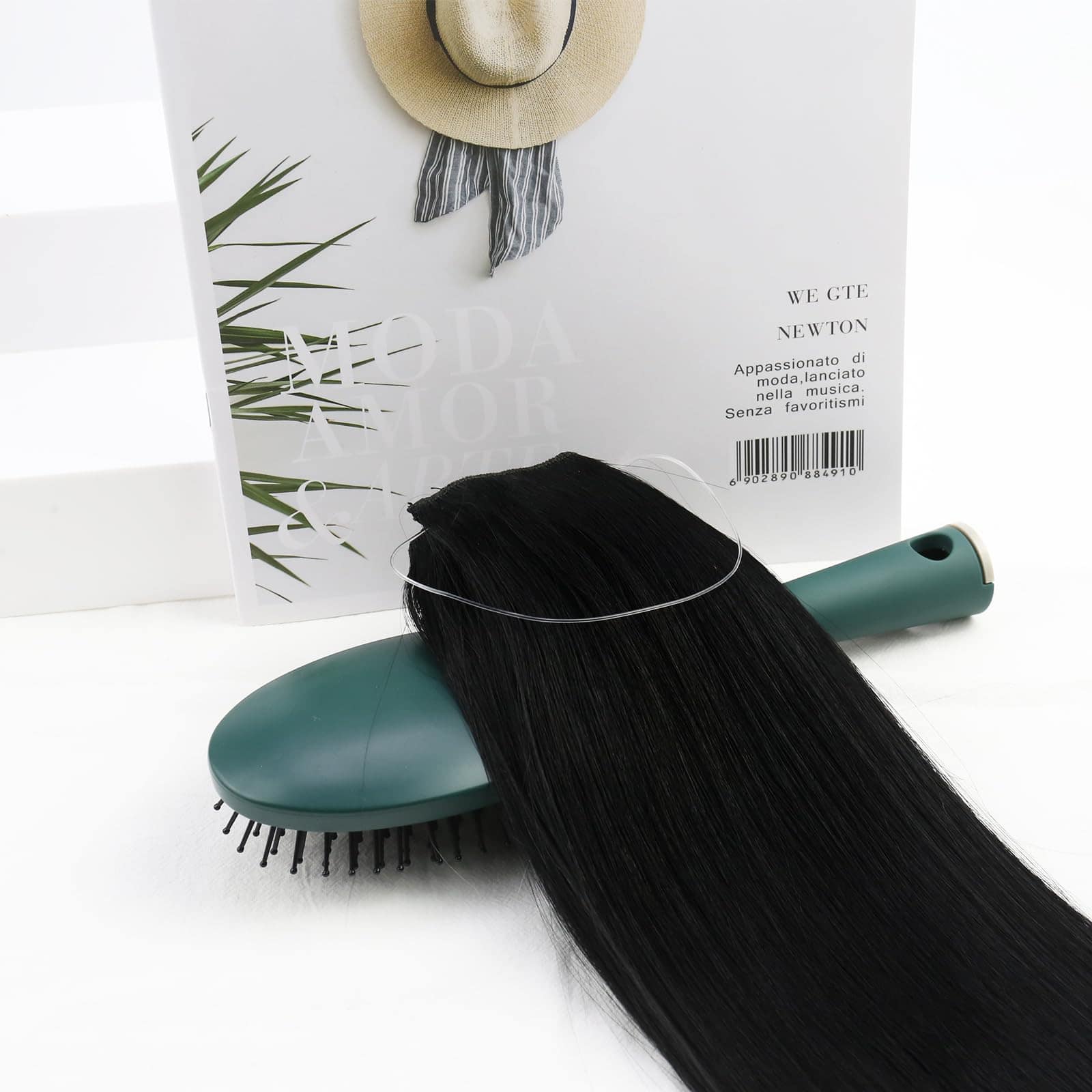 Extensiones de Cabello con Cable Invisible Ugeat Jet Black, - Imagen 8