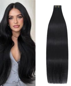 Extensiones de Cabello en Cinta de Pelo Natural Negro 100%