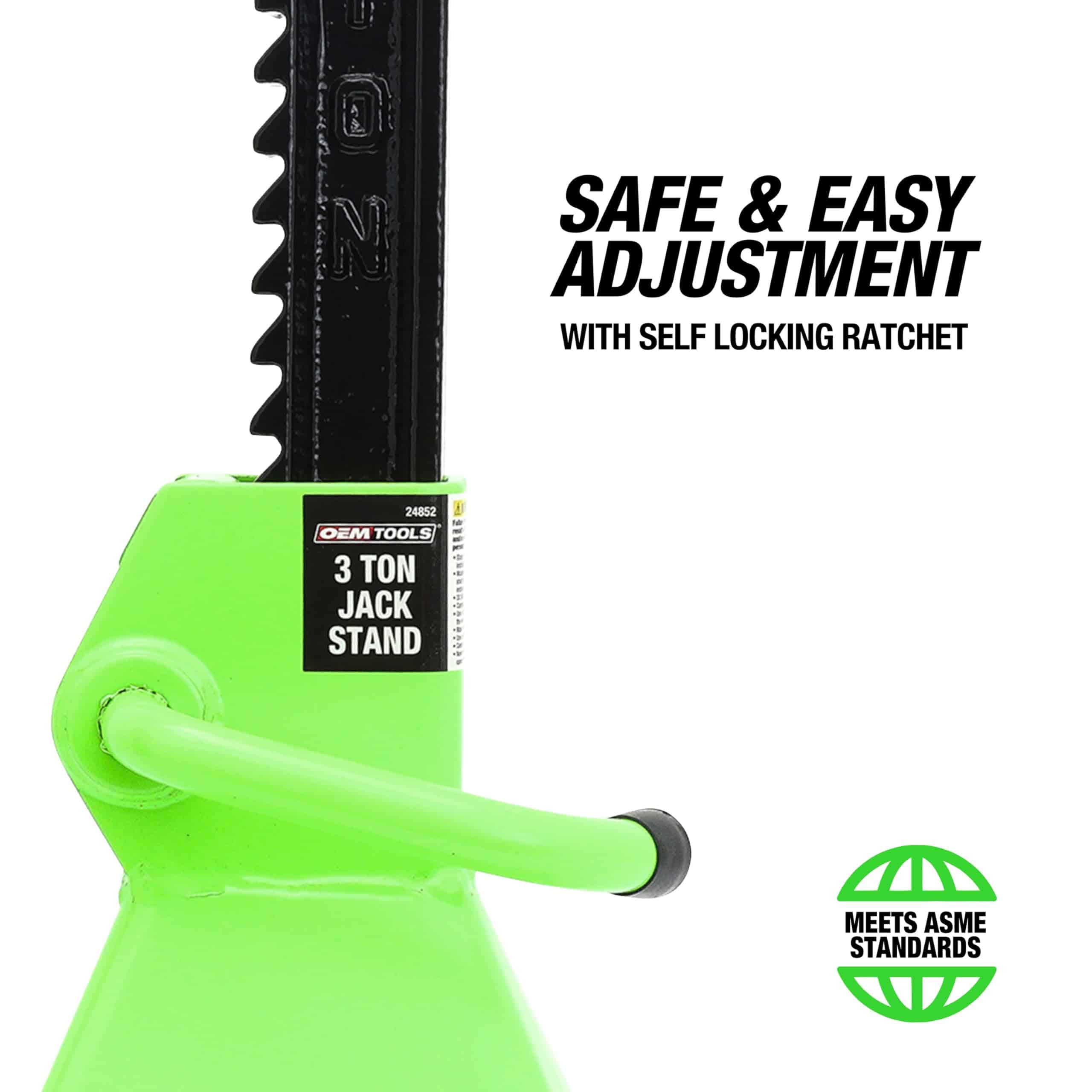 Juego de 2 Soportes de Gato de 3 Toneladas OEMTOOLS 24852, - Imagen 5