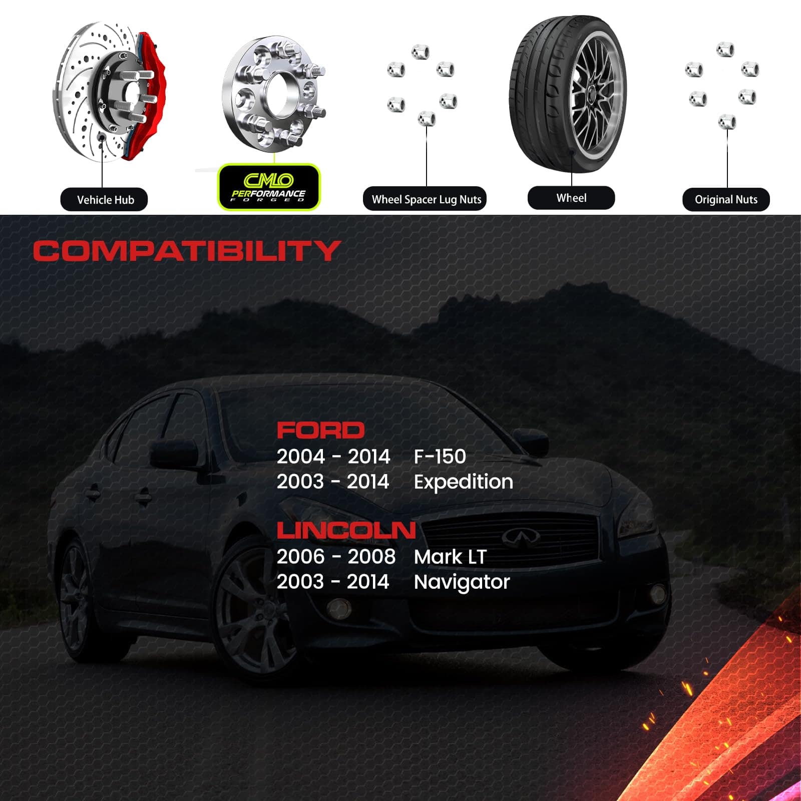 Espaciadores de rueda Hubcentric Customadeonly de 38 mm - Imagen 4