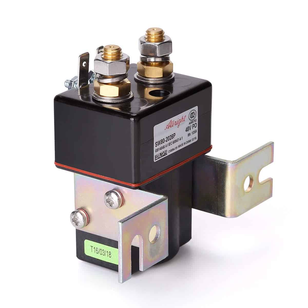 Solenoid Albright de 48 Voltios, 4 Terminales para Carrito - Imagen 8