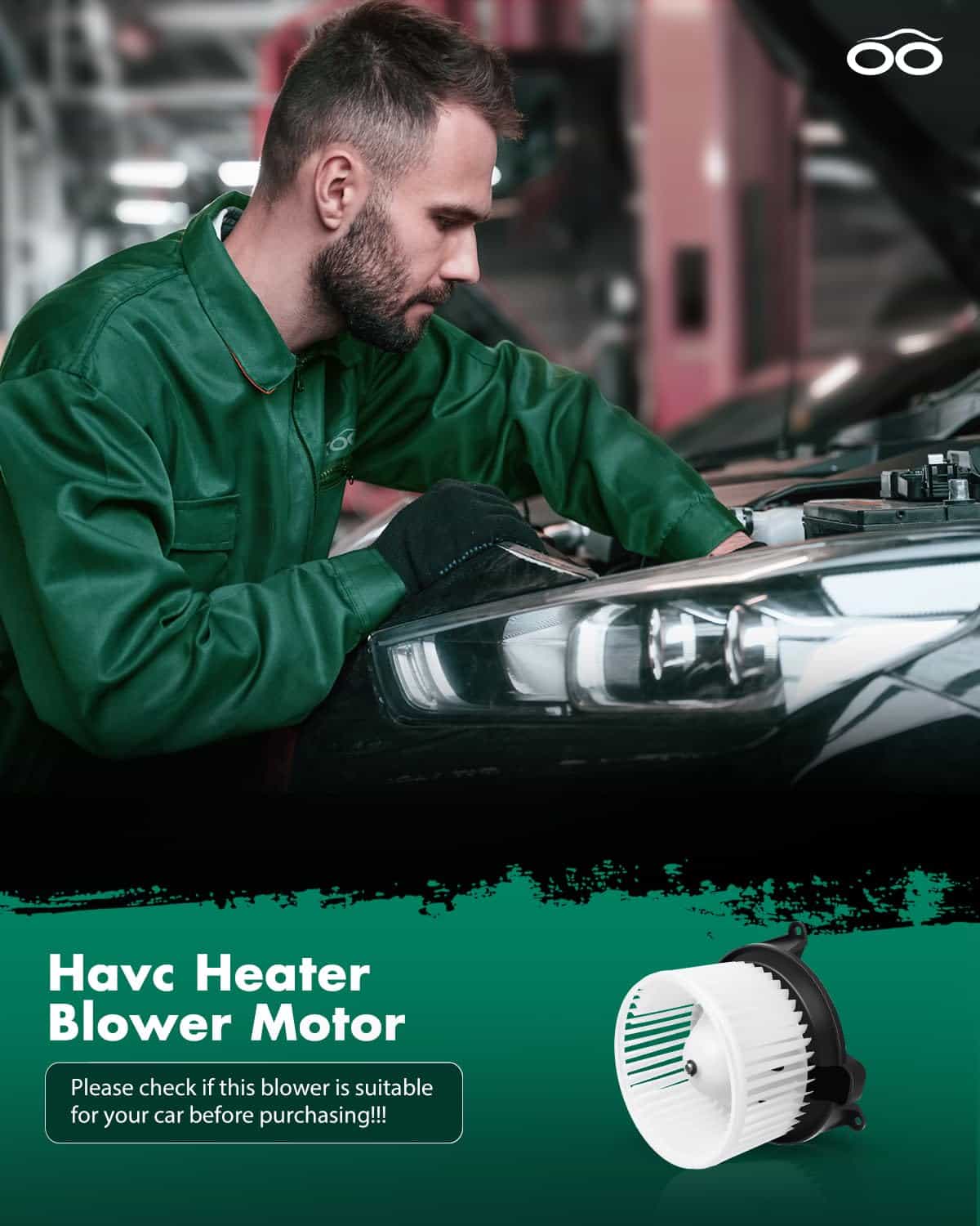 SCITOO HVAC Heater Blower Motor with Fan Cage Front 700174 - Imagen 7