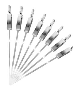 Brochetas de Acero Inoxidable para Barbacoa, 16 Pulgadas de