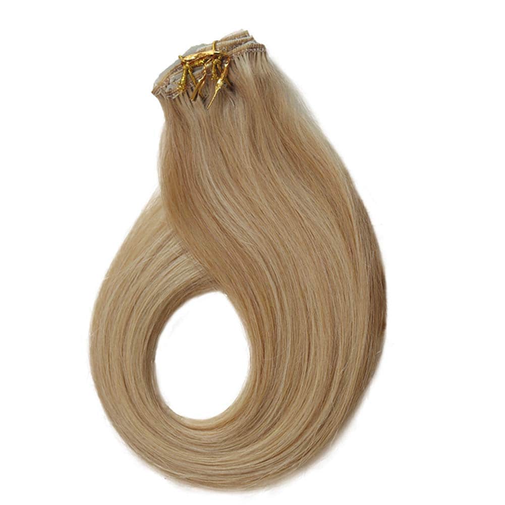 Extensiones de Cabello Real Clip en Rubias Mezcladas - Imagen 7