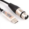 Cable de Control DMX USB Rs485 XLR para Equipos de