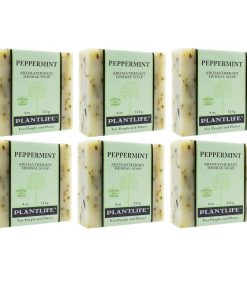 Jabón de Barra de Menta Plantlife de 6 Paquetes - Jabón