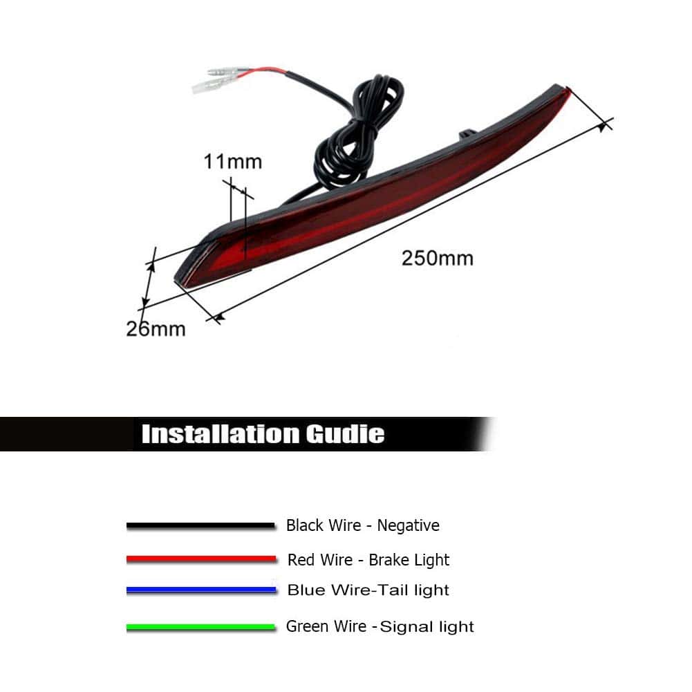 Faro Trasero de Reflector Rojo de Señal de Giro LED 3D - Imagen 5