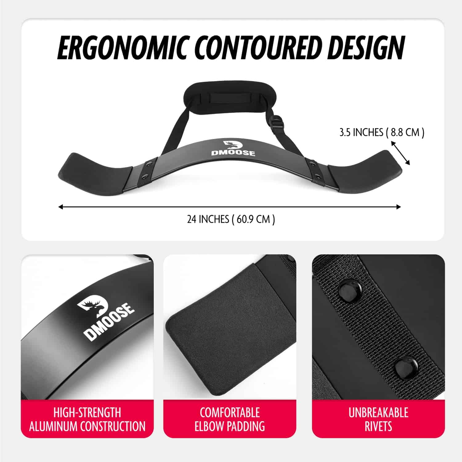 DMoose Arm Blaster para Bíceps Tríceps Hombres, Soporte - Imagen 5