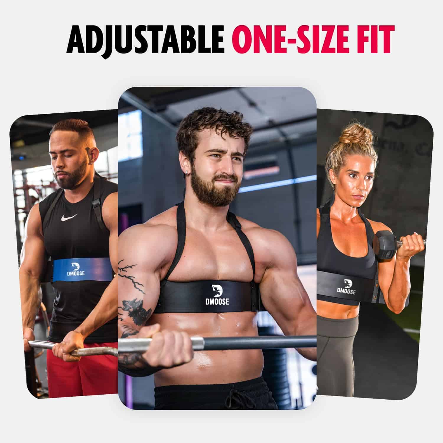 DMoose Arm Blaster para Bíceps Tríceps Hombres, Soporte - Imagen 8