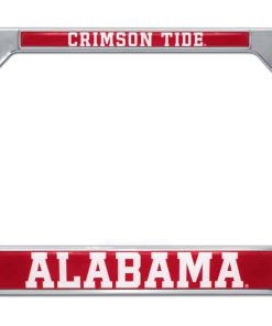 Marco de placa de licencia cromado con logotipos 3D