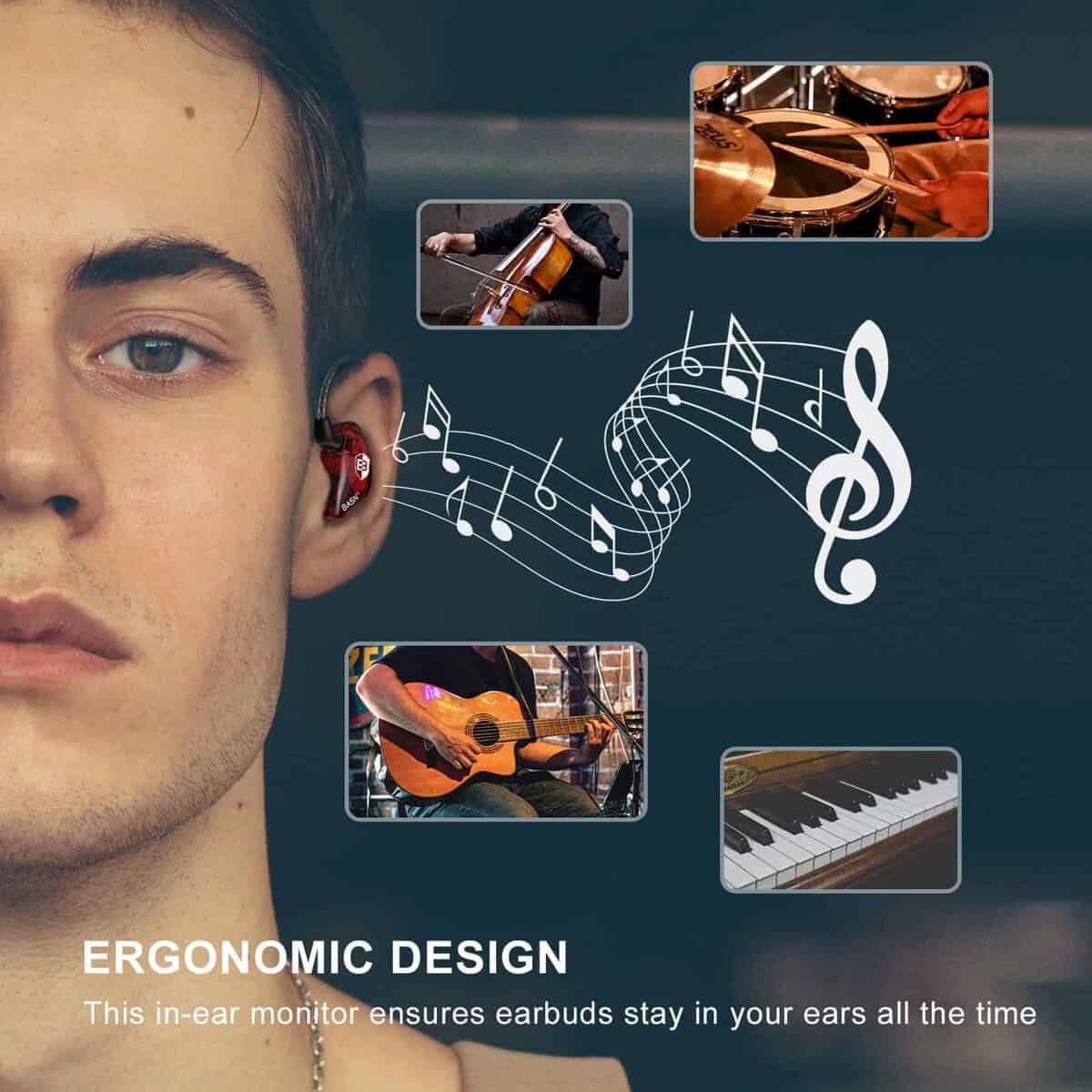 Audífonos intraurales BASN Bsinger BC100 Universal Fit - Imagen 7