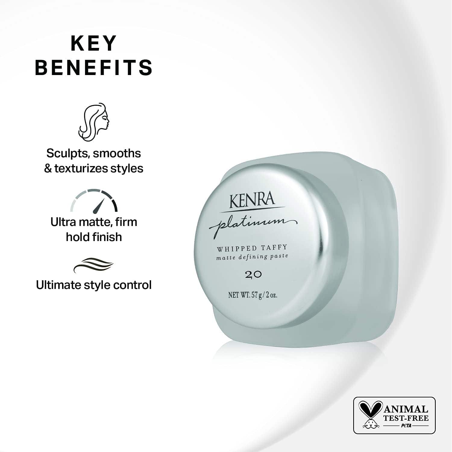 Kenra Professional Platinum Whipped Taffy 20 | Pasta - Imagen 3