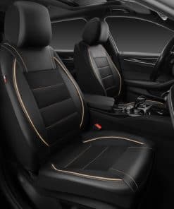 Fundas universales CAR PASS FIT Piping de cuero para dos