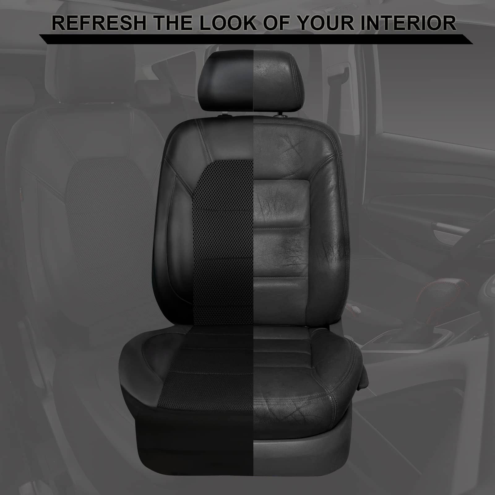 Fundas de Asiento de Coche de Cuero CAR PASS y Malla de - Imagen 5