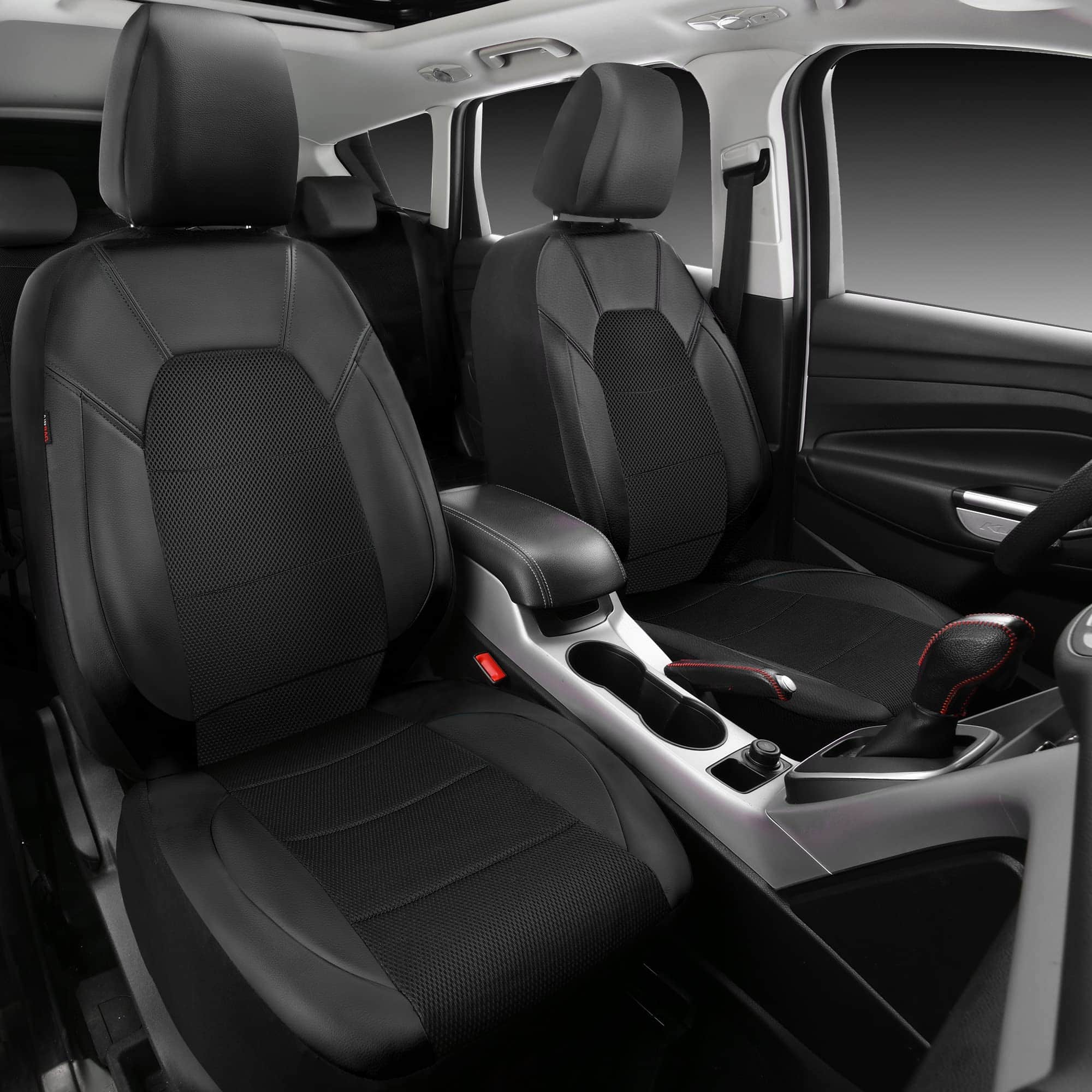 Fundas de Asiento de Coche de Cuero CAR PASS y Malla de - Imagen 8