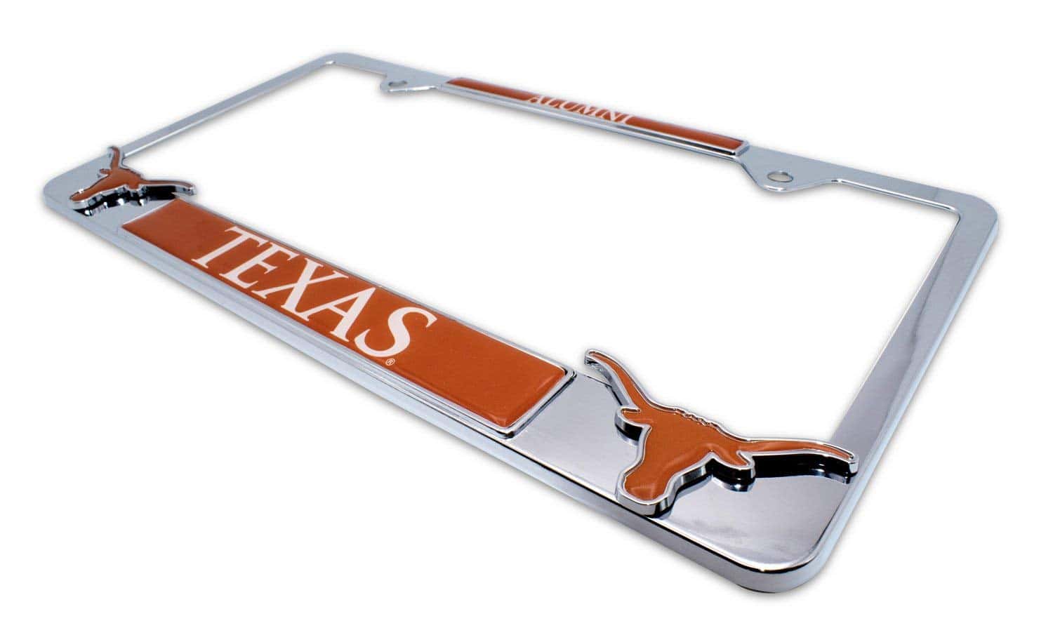 Portaplacas de matrícula metálico cromado con logotipos 3D - Imagen 6