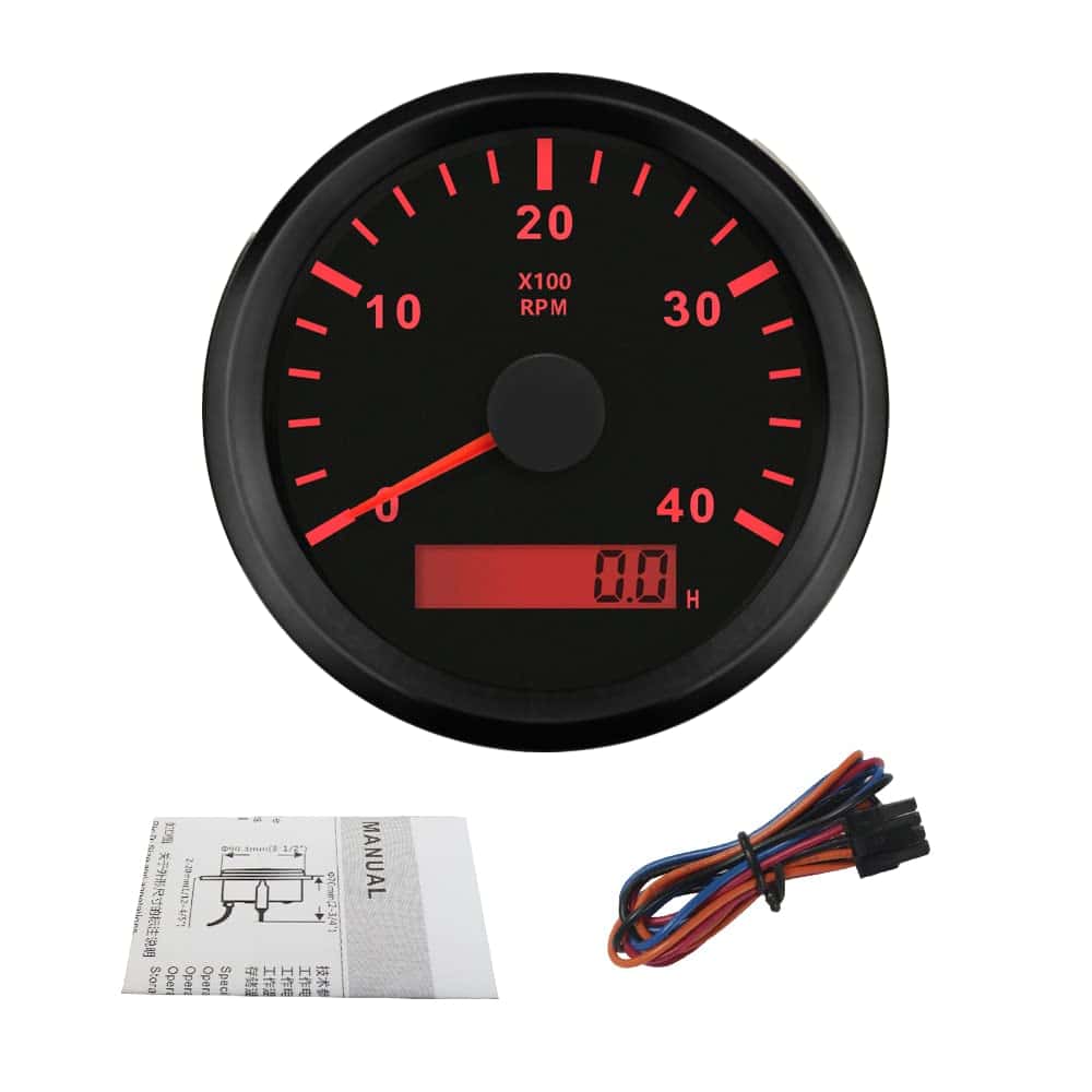 ELING Tacomé​​tro de Coche Impermeable para Camiones con