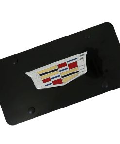 Placa de matrícula de acero inoxidable con logotipo 3D