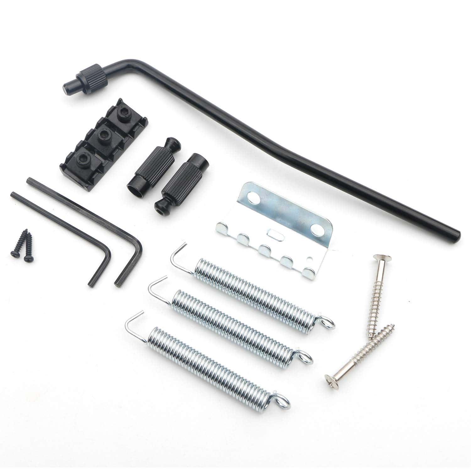 Puente de trémolo para guitarra eléctrica color negro con - Imagen 7