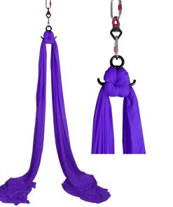 Equipo de Telas Aéreas Premium Dasking - Kit -Morado Oscuro