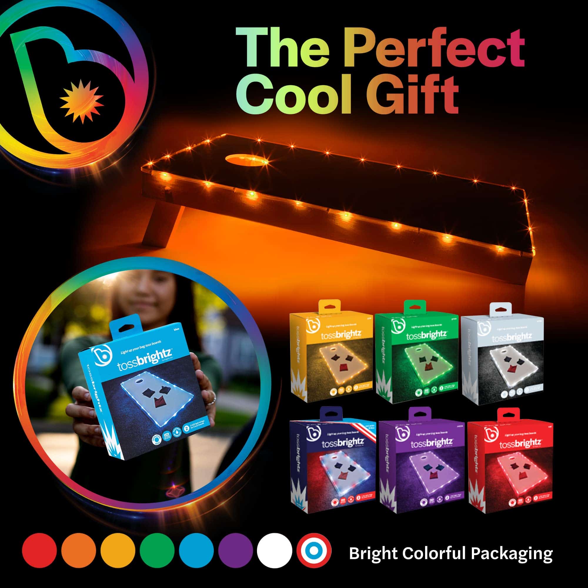 Brightz TossBrightz Luces LED Blancas para Cornhole - Luces - Imagen 6