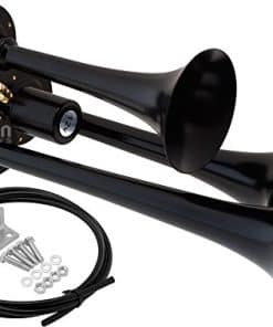 Claxon de Tren para Camioneta/Coche. 3 Trompetas Negras.