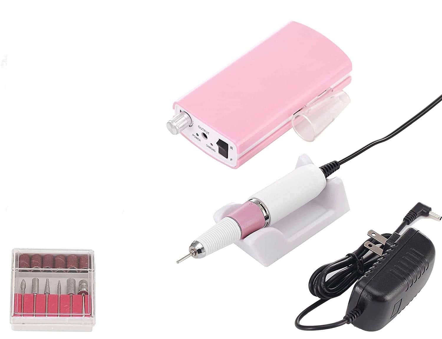 Máquina de Taladro de Uñas Portátil Miss -Rosa Pura - Imagen 4