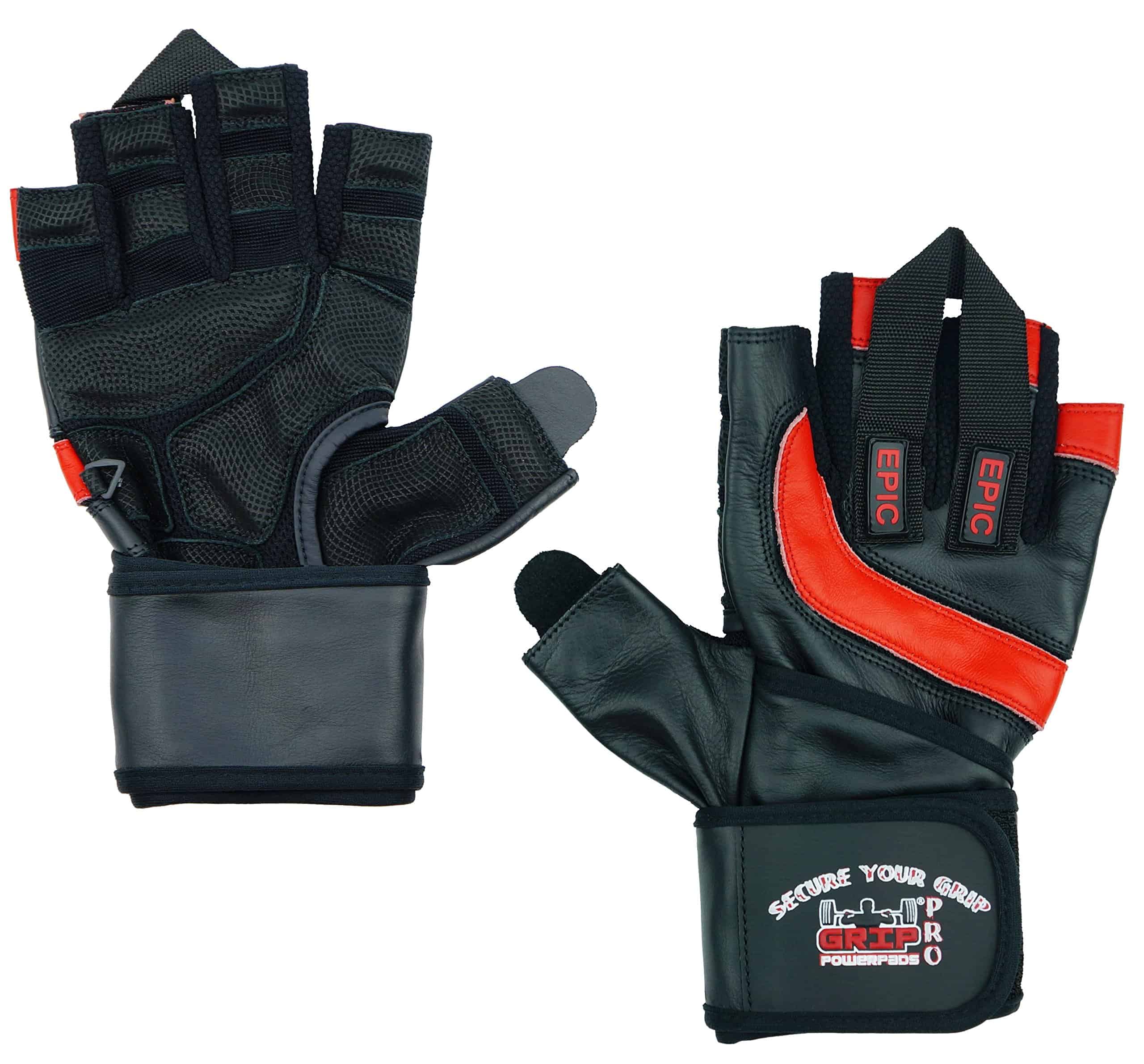 Guantes de Gimnasio de Cuero Épico con Muñequeras de 2" de - Imagen 4