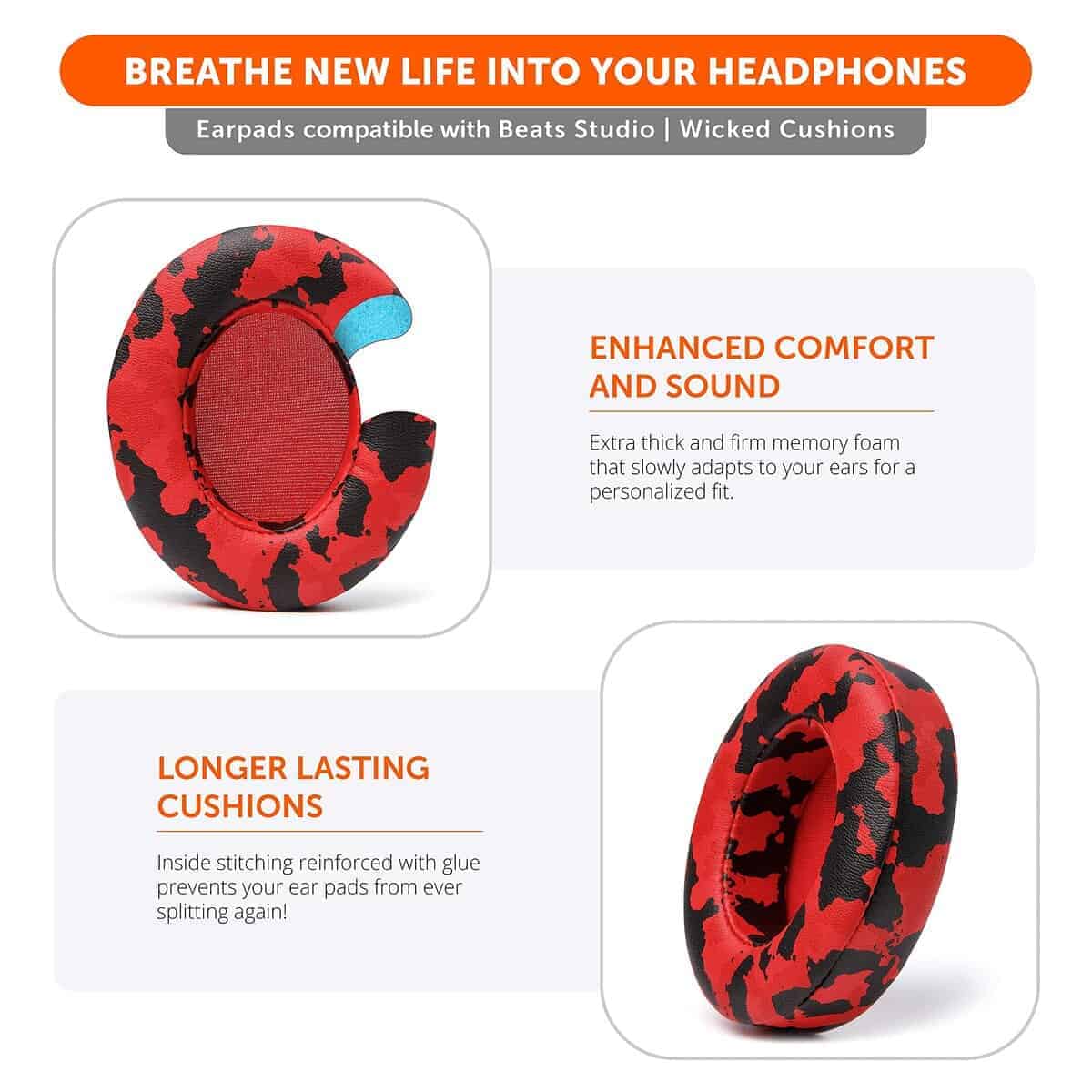 Almohadillas de Repuesto Wicked Cushions para Beats Studio - Imagen 5