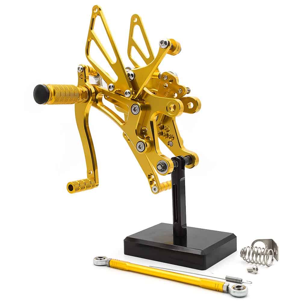 FXCNC CNC 04-06 R1 Billet Motocicleta Rearset Estriberas