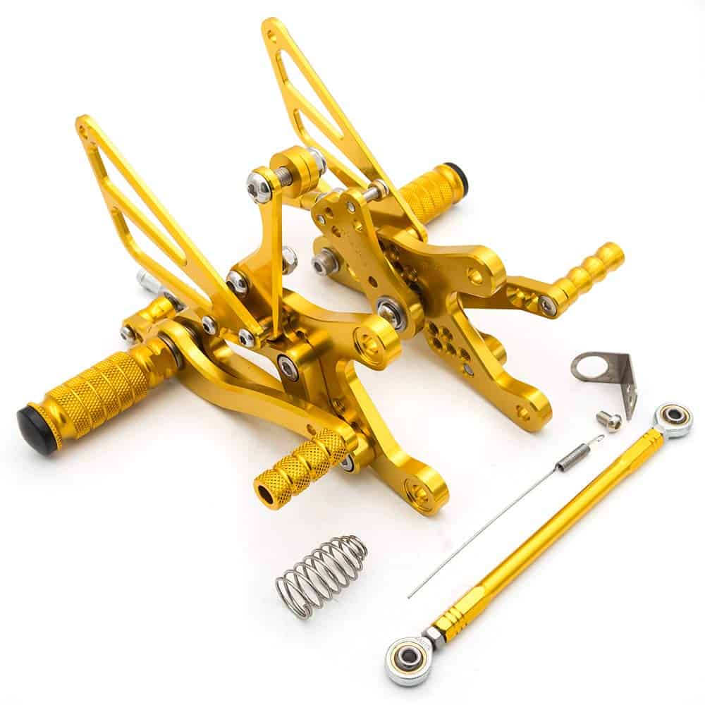 FXCNC CNC 04-06 R1 Billet Motocicleta Rearset Estriberas - Imagen 4