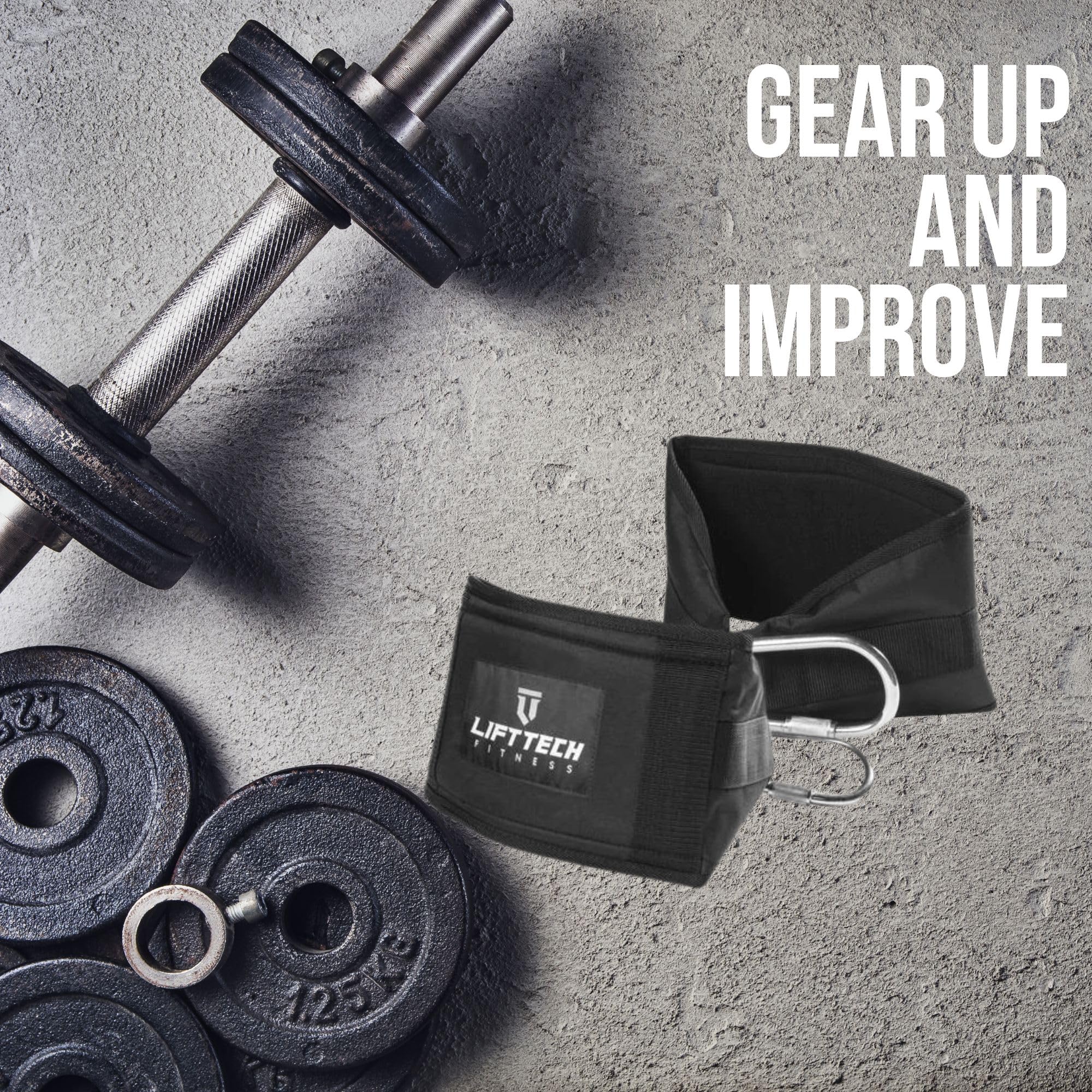 Ab Straps Lift Tech Fitness (Par de 2) - Cómodas Ab Straps - Imagen 6