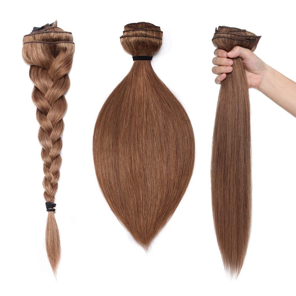 Extensiones de Cabello Clip en Doble Trama de 14 pulgadas - Imagen 7