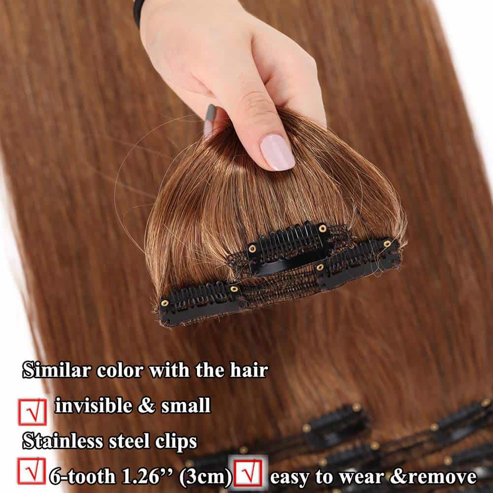 Extensiones de Cabello Clip en Doble Trama de 14 pulgadas - Imagen 4